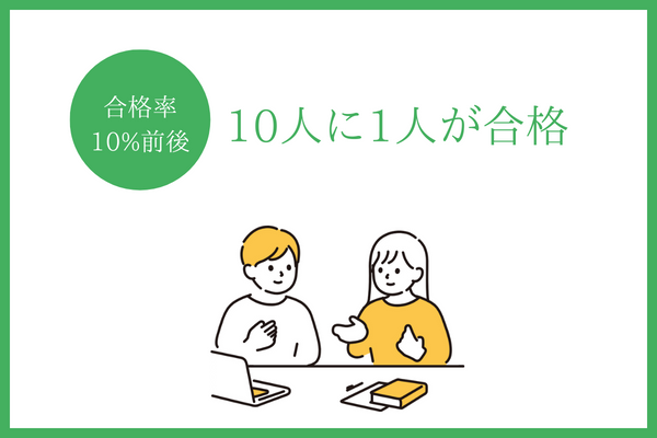 10人に1人が合格する行政書士試験
