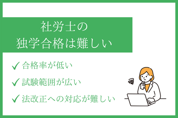 社労士試験の独学は難しい